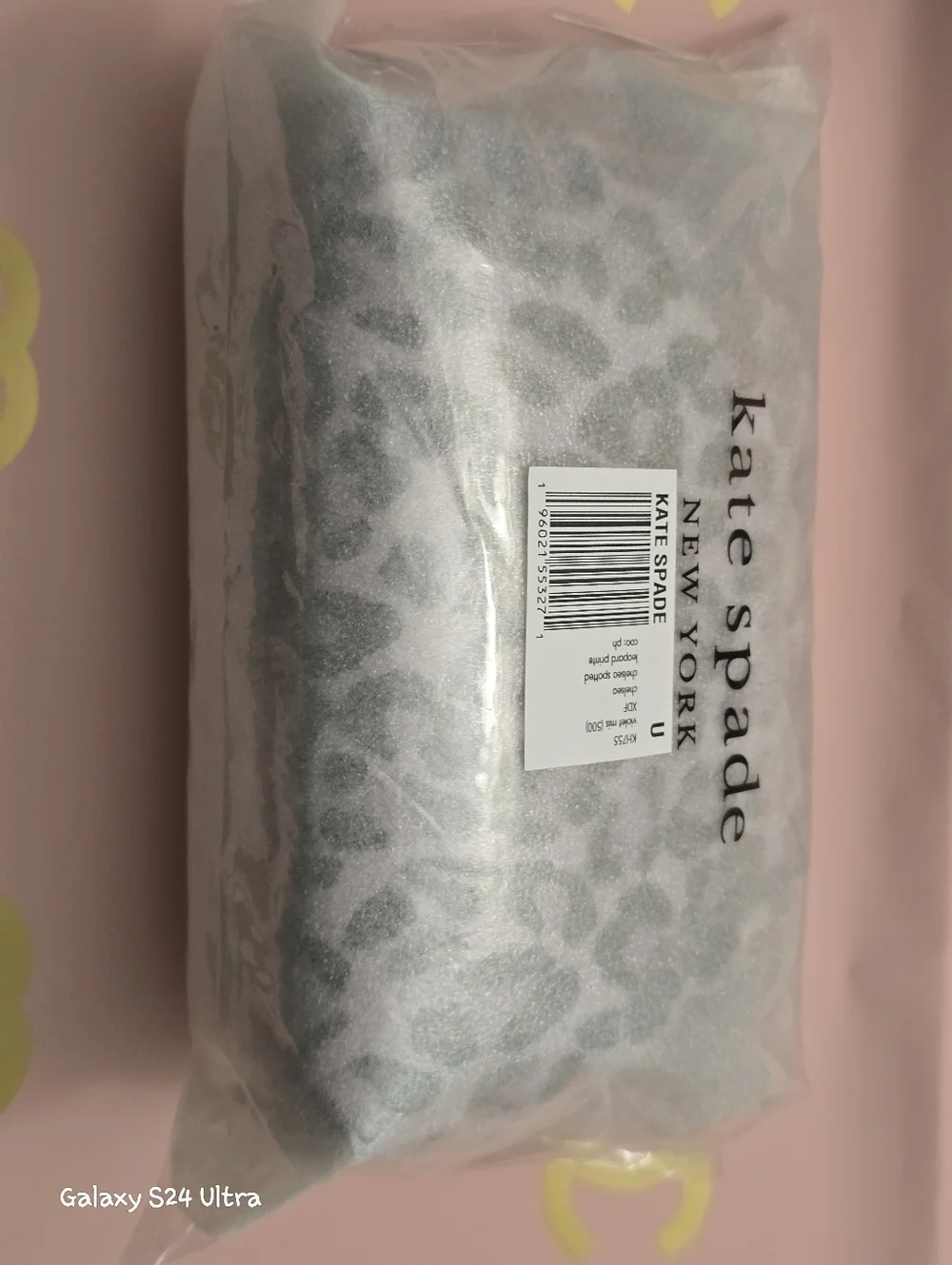 Kate Spade NY Purple Leopard Cosmetics/ Makeup Case NWT